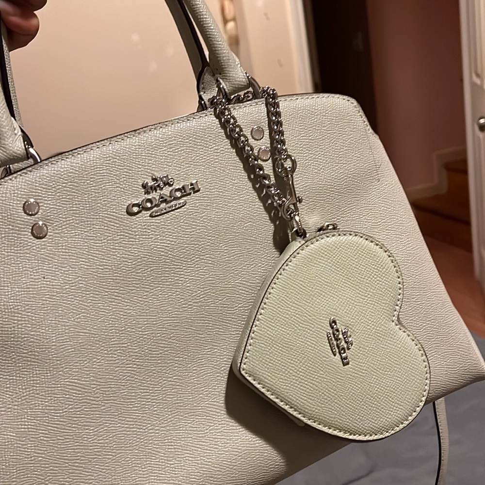 Coach purse with matching heart coin purse